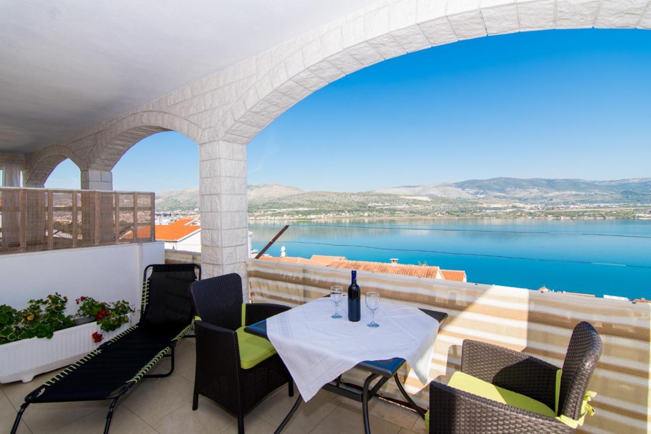 Holidays Apartments Slanada With Terrace And Sea View, Near The Beach & Town Trogir, Free Parking, Quiet Place On Peninsula Ciovo Exterior photo